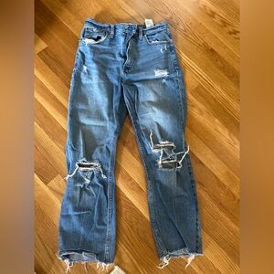 Abercrombie Ankle Straight Ultra High Rise